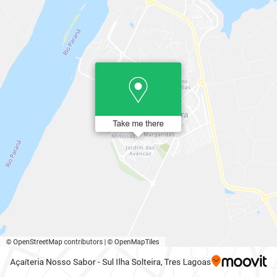 Açaíteria Nosso Sabor - Sul Ilha Solteira map