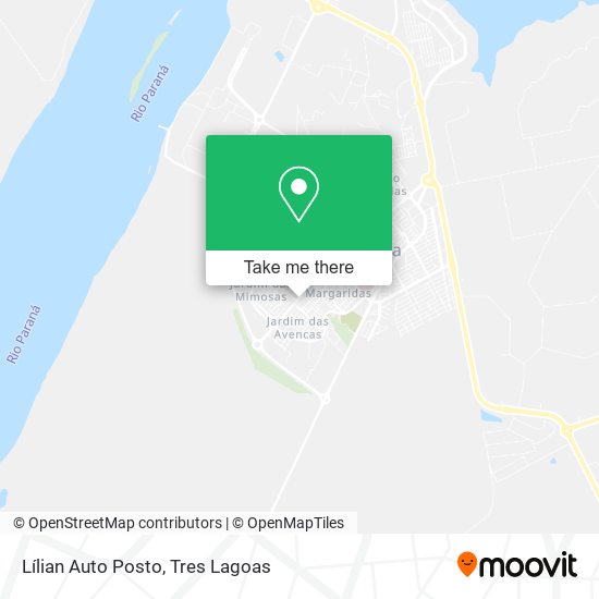 Lílian Auto Posto map