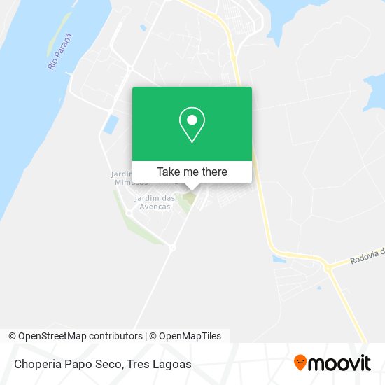 Choperia Papo Seco map