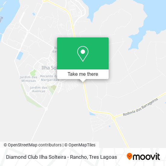 Diamond Club Ilha Solteira - Rancho map