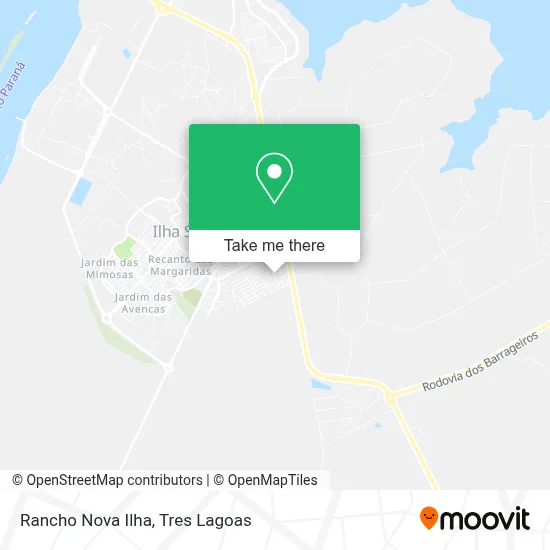 Rancho Nova Ilha map