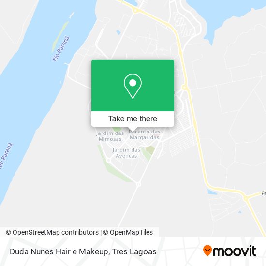 Duda Nunes Hair e Makeup map
