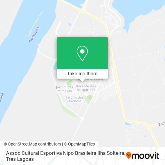 Mapa Assoc Cultural Esportiva Nipo Brasileira Ilha Solteira