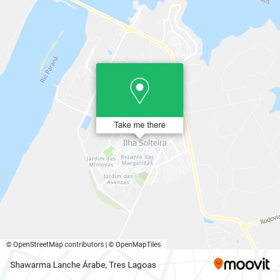 Mapa Shawarma Lanche Árabe