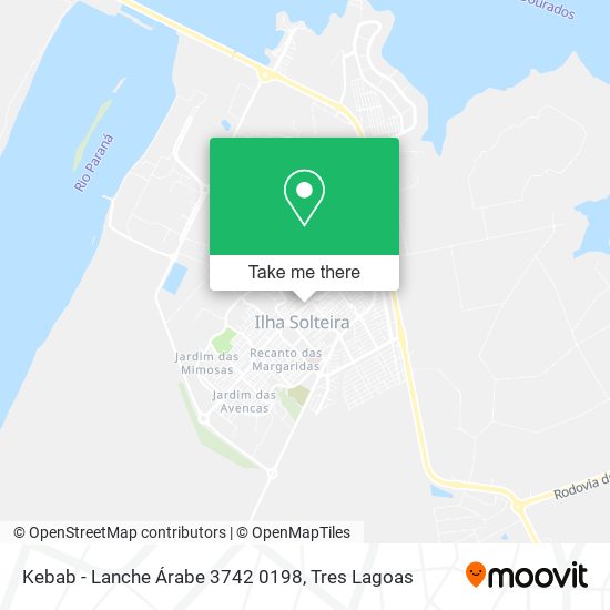 Kebab - Lanche Árabe 3742 0198 map