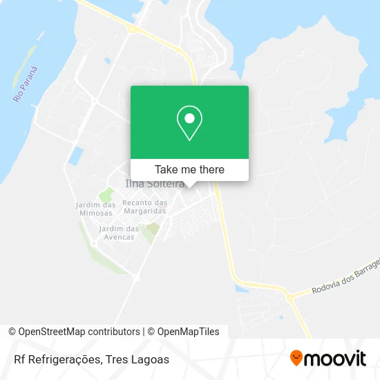 Rf Refrigerações map