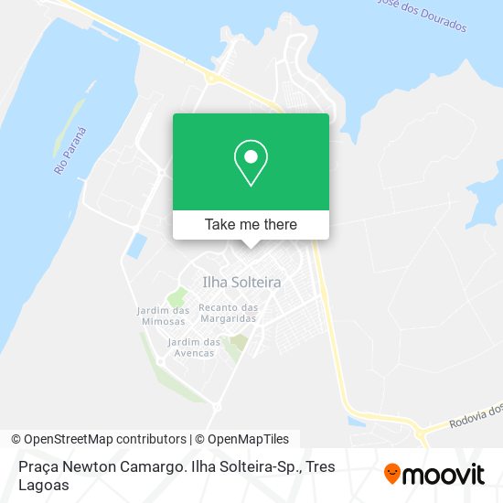 Praça Newton Camargo. Ilha Solteira-Sp. map