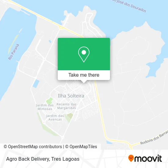 Agro Back Delivery map