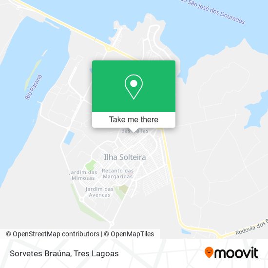 Sorvetes Braúna map