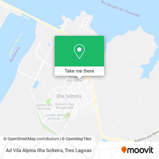 Ad Vila Alpina Ilha Solteira map