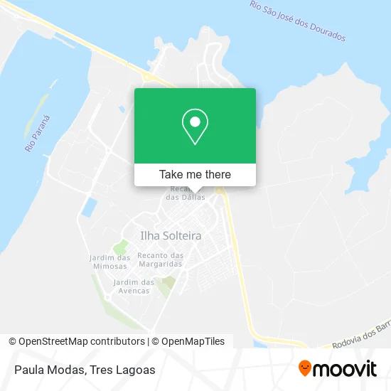Paula Modas map