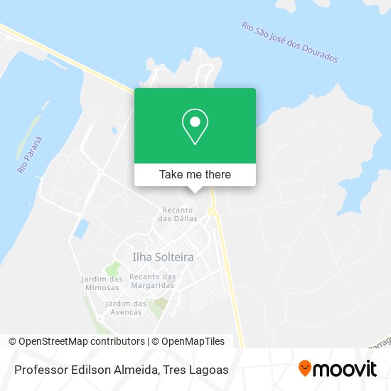 Professor Edilson Almeida map