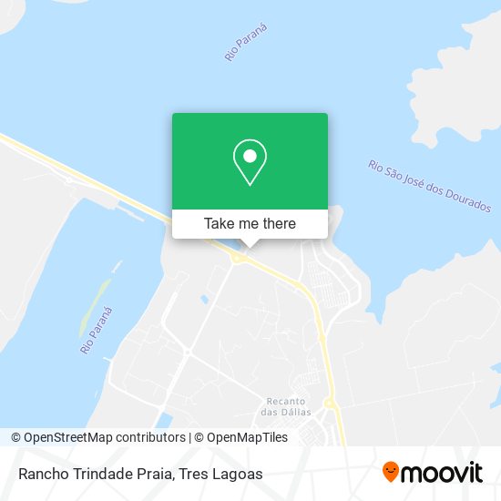 Rancho Trindade Praia map