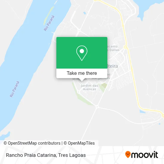 Rancho Praia Catarina map