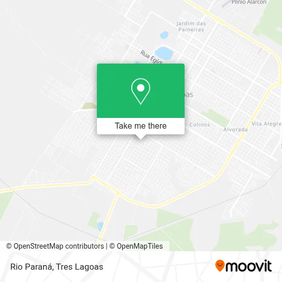 Rio Paraná map