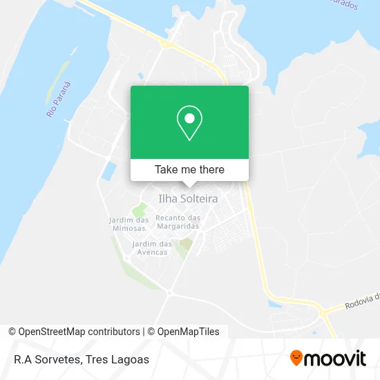 R.A Sorvetes map