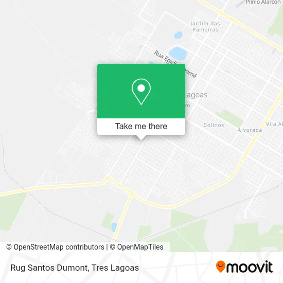 Rug Santos Dumont map