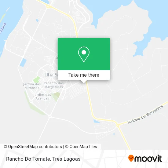 Rancho Do Tomate map