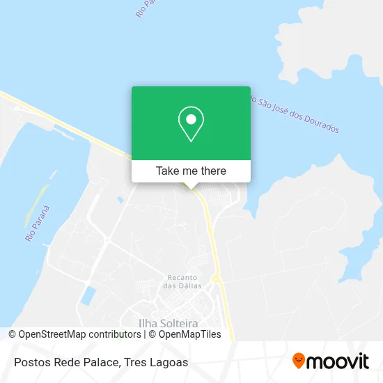 Postos Rede Palace map