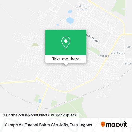 Mapa Campo de Futebol Bairro São João