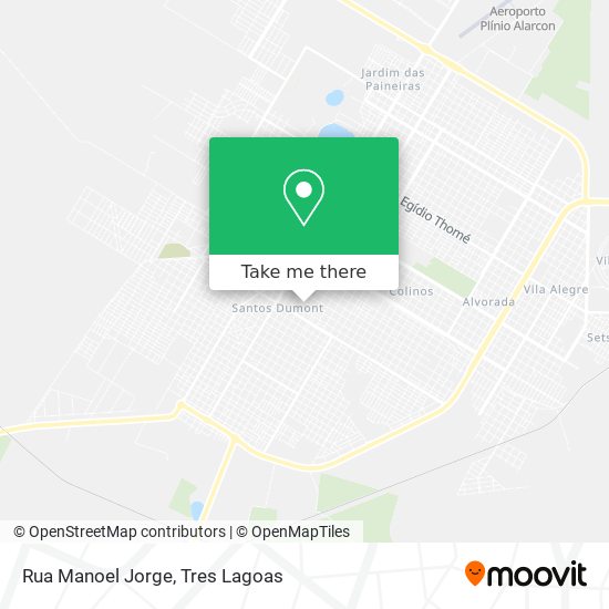 Mapa Rua Manoel Jorge