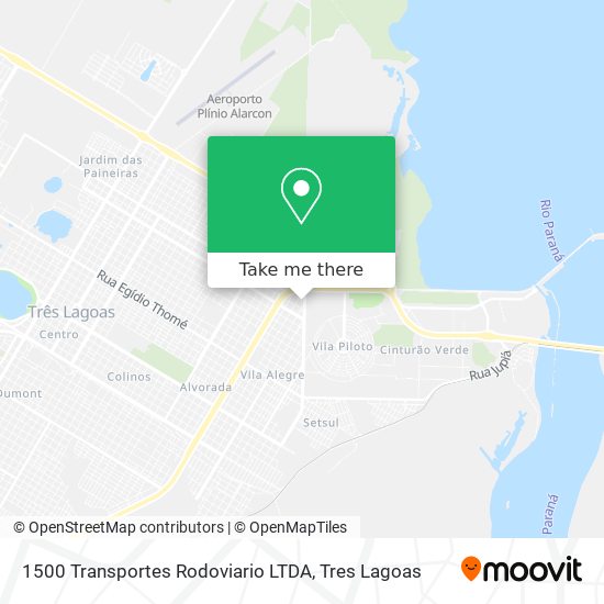 1500 Transportes Rodoviario LTDA map