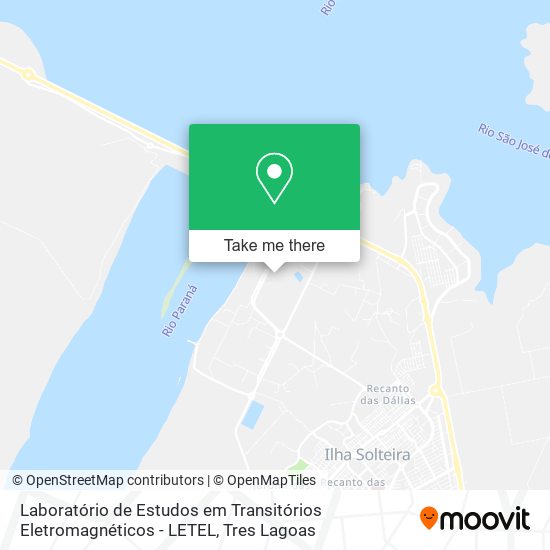 Laboratório de Estudos em Transitórios Eletromagnéticos - LETEL map