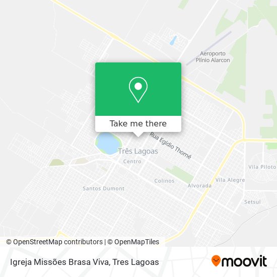 Mapa Igreja Missões Brasa Viva