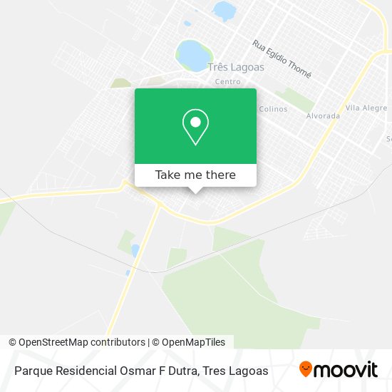 Mapa Parque Residencial Osmar F Dutra
