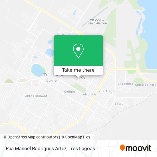 Mapa Rua Manoel Rodrigues Artez