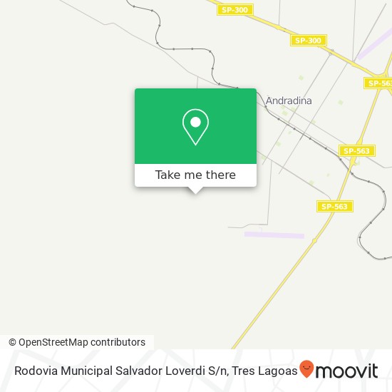 Rodovia Municipal Salvador Loverdi S / n map
