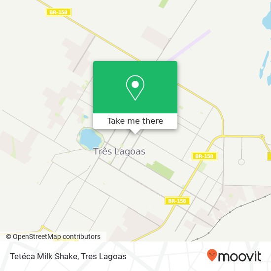 Mapa Tetéca Milk Shake, Rua Generoso de Siqueira Centro Três Lagoas-MS 79602-011
