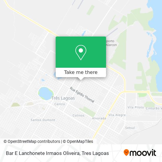 Bar E Lanchonete Irmaos Oliveira map