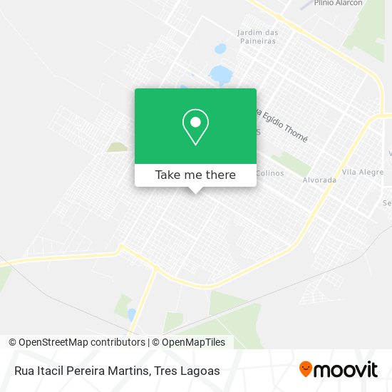 Rua Itacil Pereira Martins map