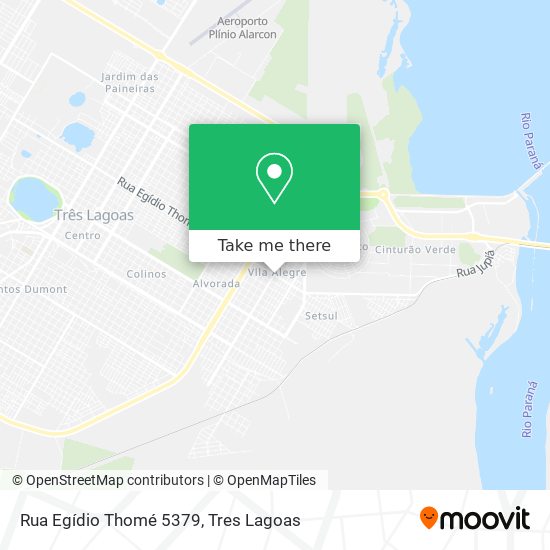 Mapa Rua Egídio Thomé 5379