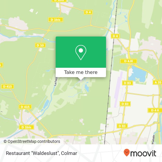 Restaurant "Waldeslust" map