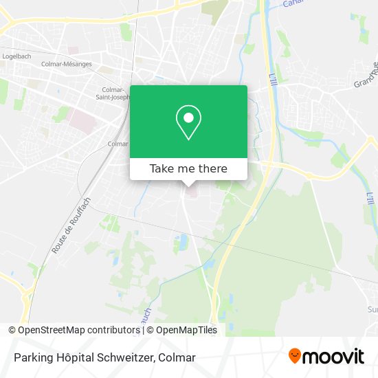 Parking Hôpital Schweitzer map