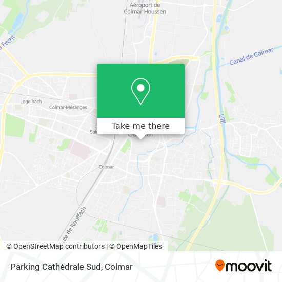 Parking Cathédrale Sud map