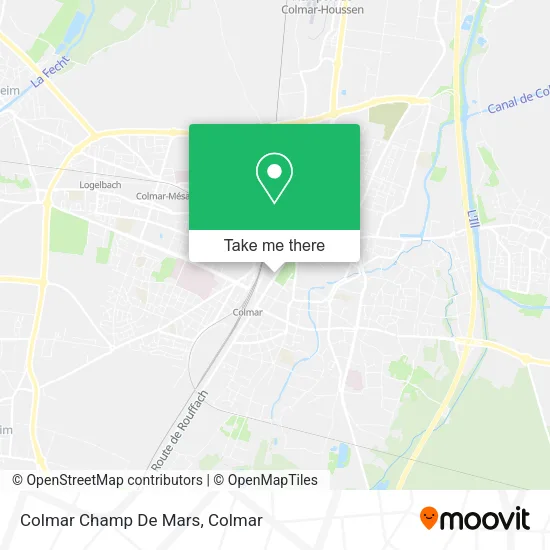 Colmar Champ De Mars map