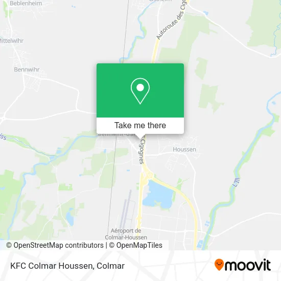 KFC Colmar Houssen map