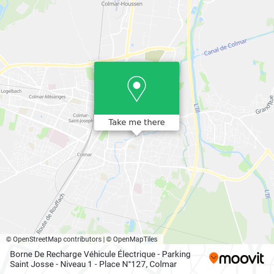 Borne De Recharge Véhicule Électrique - Parking Saint Josse - Niveau 1 - Place N°127 map