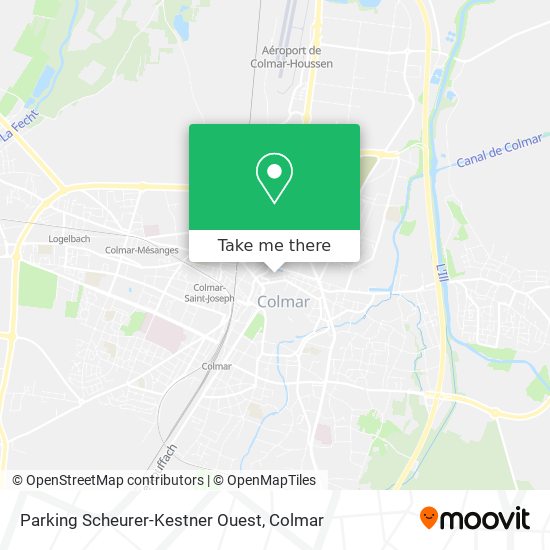 Parking Scheurer-Kestner Ouest map
