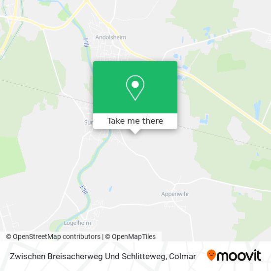 Mapa Zwischen Breisacherweg Und Schlitteweg