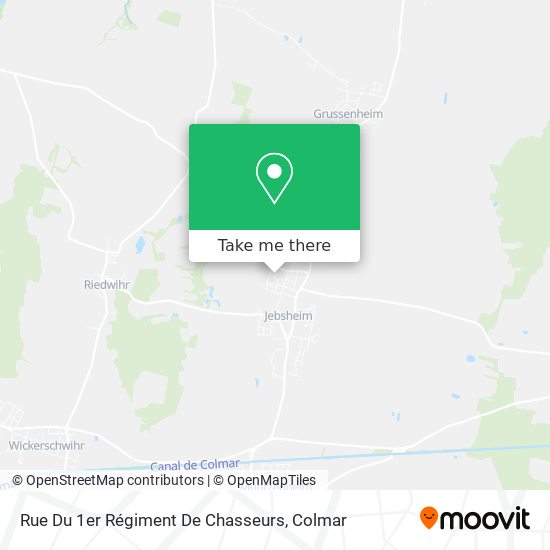 Mapa Rue Du 1er Régiment De Chasseurs