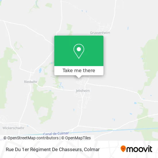 Rue Du 1er Régiment De Chasseurs map