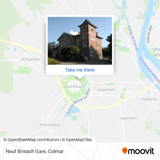 Neuf Brisach Gare map