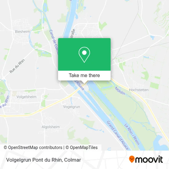 Volgelgrun Pont du Rhin map