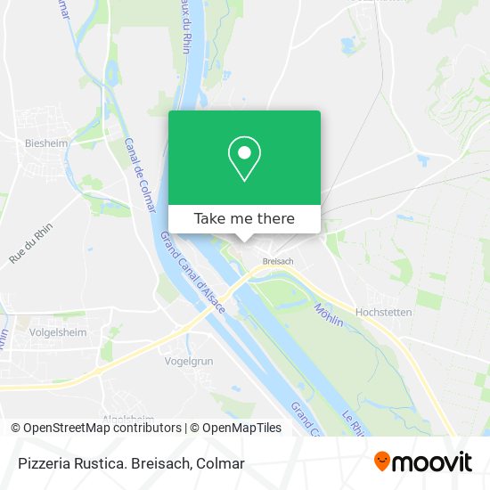 Pizzeria Rustica. Breisach map