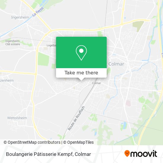 Boulangerie Pâtisserie Kempf map