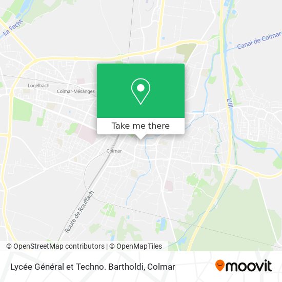 Lycée Général et Techno. Bartholdi map